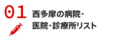 西多摩の病院・医院・診療所リスト